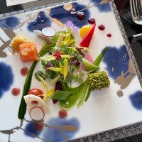 試食の魚料理。
