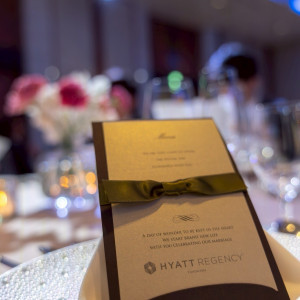 メニュー表。|760032さんのハイアット リージェンシー 横浜の写真(2604986)