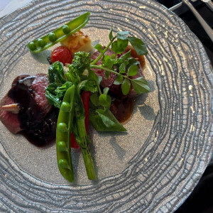 試食の肉料理。|760032さんのグラン ブリエ 東京の写真(2489326)