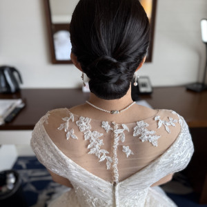 挙式用ヘアスタイル|760116さんのヨコハマ グランド インターコンチネンタル ホテルの写真(2484489)