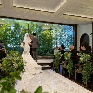 キリスト教式の挙式、日本人牧師さんです。|760159さんのInStyle wedding KYOTO/テイクアンドギヴ・ニーズウェディングの写真(2484571)