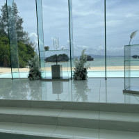 海が見えて、広い