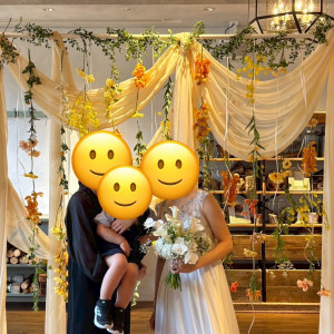 写真の背景用の装飾|760186さんのInStyle wedding KYOTO/テイクアンドギヴ・ニーズウェディングの写真(2484709)