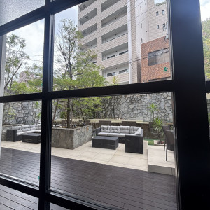 披露宴会場のお庭の写真。|760342さんのBIANCARA HILLSIDE TERRACE（ビアンカーラ ヒルサイドテラス）の写真(2485186)