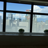 高層階の披露宴会場から見える景色