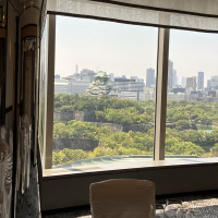 披露宴会場から眺める大阪城
