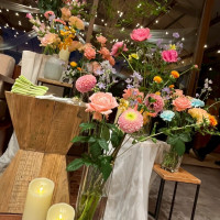 新郎新婦席の装花