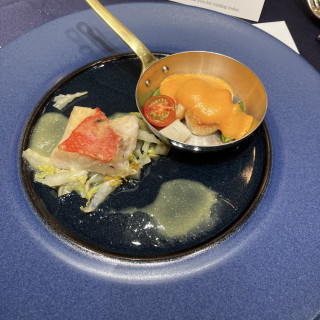 鯛と帆立、とても美味しい