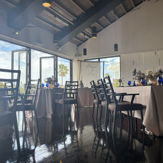 披露宴会場入り口から見た景色