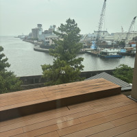 2階の披露宴会場から見た景色