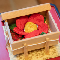 リングピローは会場に用意してもらいました