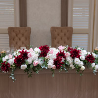 机いっぱいにお花が並ぶようこだわりました