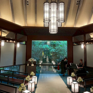 緑が見えるチャペルです|760861さんのアカガネリゾート京都東山（AKAGANE RESORT KYOTO HIGASHIYAMA）の写真(2487878)