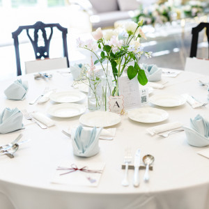 テーブル装飾|760977さんのベイサイド迎賓館（鹿児島）/テイクアンドギヴ・ニーズウェディングの写真(2603260)