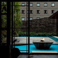 ゲストルームから見えるお庭