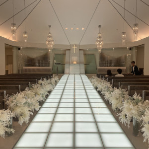 チャペルの雰囲気|761223さんのアルカンシエル luxe mariage 名古屋（アルカンシエルグループ）の写真(2489357)