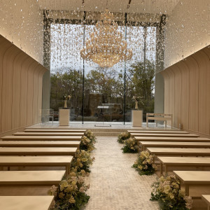 真っ白すぎずナチュラルな
チャペルがとてもよかったです。|761304さんの郡山モノリスの写真(2501937)