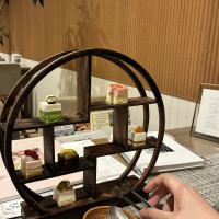 デザートビュッフェの試食。とても美味しかったです！