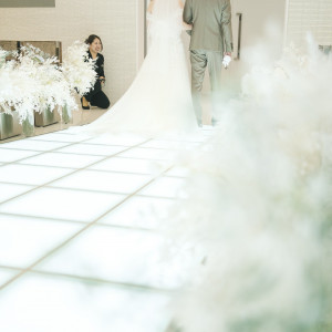 バージンロード|761488さんのアルカンシエル luxe mariage 名古屋（アルカンシエルグループ）の写真(2490555)