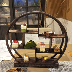 デザートビュッフェのケーキ試食。全部美味しかったです。|761494さんのATOLL TERRASSE 鴨川（アトールテラスカモガワ）●BRASSグループの写真(2490569)