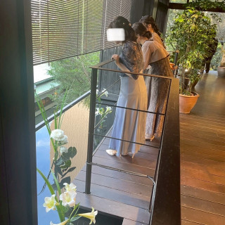 こだわったバルコニーの装花