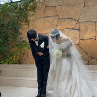 お気に入りのタキシードとドレスとブーケ