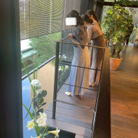 こだわったバルコニーの装花