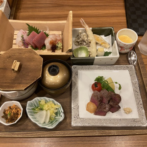 コースに使用されている食材を使ったお膳です。|761681さんのホテルエピナール那須の写真(2491492)