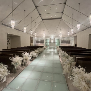 白を基調としたところで、素敵だった|761705さんのアルカンシエル luxe mariage 名古屋（アルカンシエルグループ）の写真(2491659)