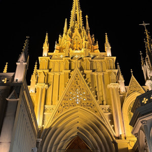 チャペル 夜|761713さんのセントグレース大聖堂(青山)の写真(2529150)