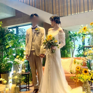高砂のお花とブーケ・ブートニアは季節のお花で仕立てました|761717さんのInStyle wedding KYOTO/テイクアンドギヴ・ニーズウェディングの写真(2491759)