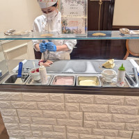 スイーツビュッフェのアイス