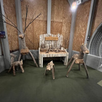 リゾート内には自然を感じられるオブジェが多くありました