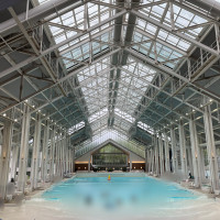 リゾート敷地内のビーチ