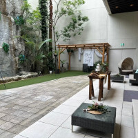 披露宴会場奥のガーデン