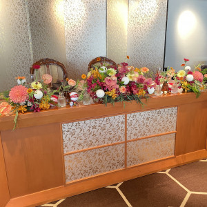 新郎新婦が座る席|762000さんのKOTOWA 鎌倉 鶴ヶ岡会館（コトワ 鎌倉 鶴ヶ岡会館）の写真(2497555)