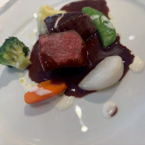 メインのお肉料理|762096さんのレストランMINAMI（レストランミナミ）/ひらまつウエディングの写真(2509923)