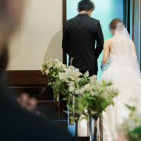 チャペル退出時の写真