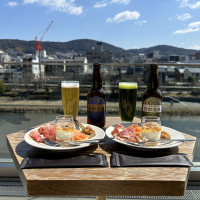 テラスでいただいたビュッフェ