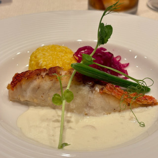 お魚料理です