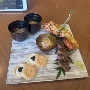 試食した料理です。どれもとても美味しく満足しました。|762244さんのザ・ガーデンオリエンタル・大阪の写真(2493924)