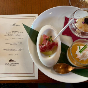 試食　前菜3種盛りと試食メニュー|762272さんの赤坂プリンス クラシックハウスの写真(2494080)