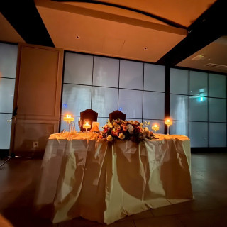 新郎新婦のメインテーブル