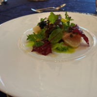 ホタテと糸島野菜、サーモン