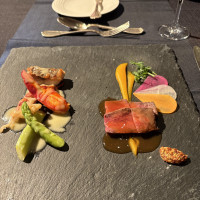 試食　魚介と肉のワンプレート