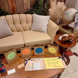 待合室にてクイズあて|762401さんのアイネスヴィラノッツェ宝ヶ池（クラウディアホールディングスグループ）の写真(2585884)