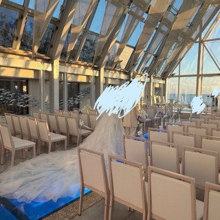 バージンロードを2人で歩くのも貴重な時間でした。