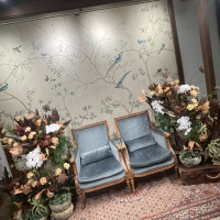 高砂の装花です。イメージにあわせて作ってくださいました!