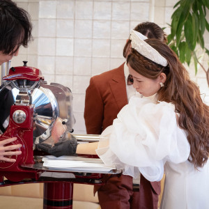 生ハムカットの演出|762427さんのCUCINA Pagina(クッチーナ パージナ)の写真(2547702)