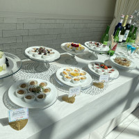 挙式後のウェルカムコーナーでの料理